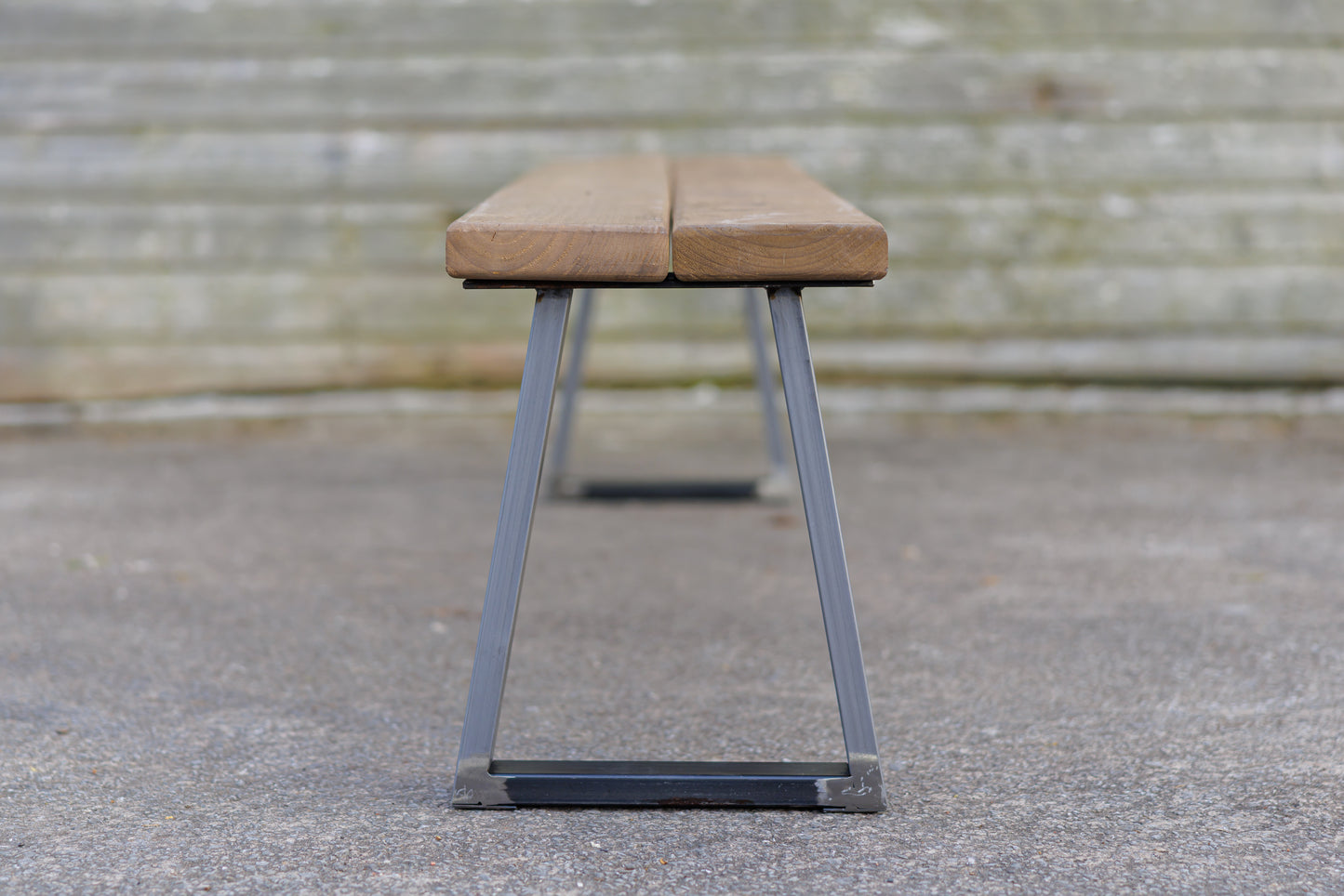 Outdoor Bench | Trapeze Style Legs