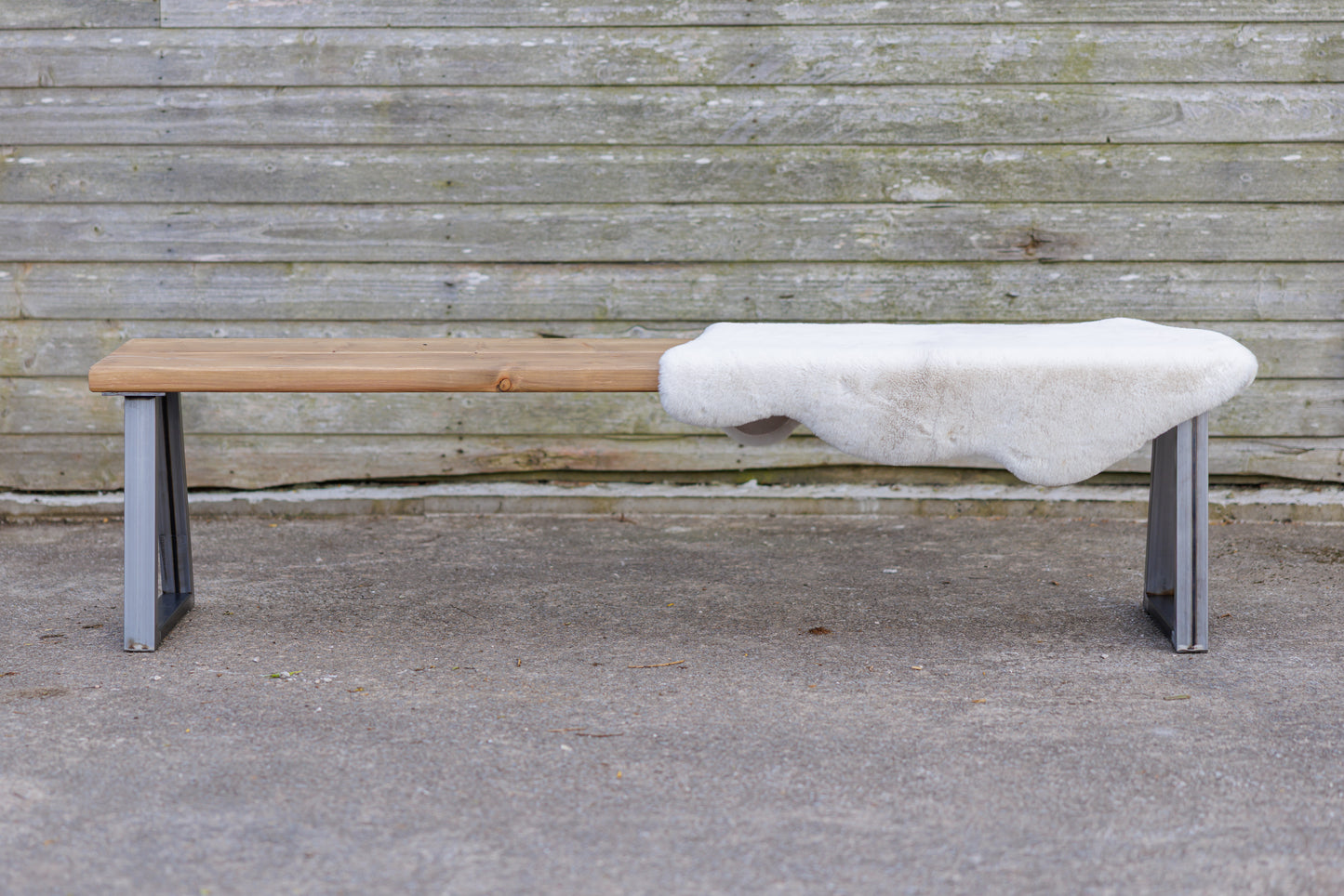 Outdoor Bench | Trapeze Style Legs