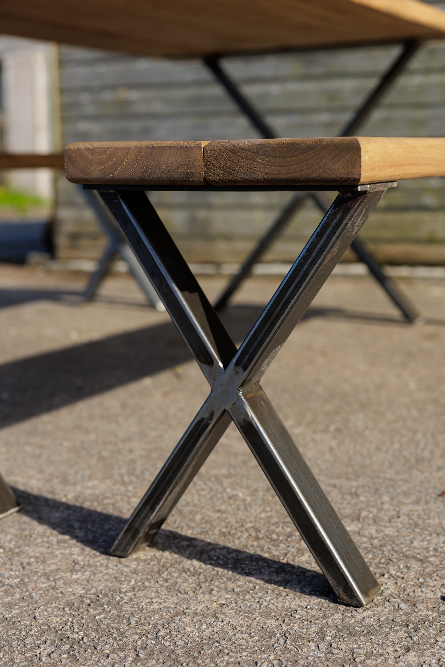Outdoor Bench | X Style Legs