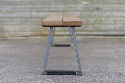 Outdoor Bench | Trapeze Style Legs