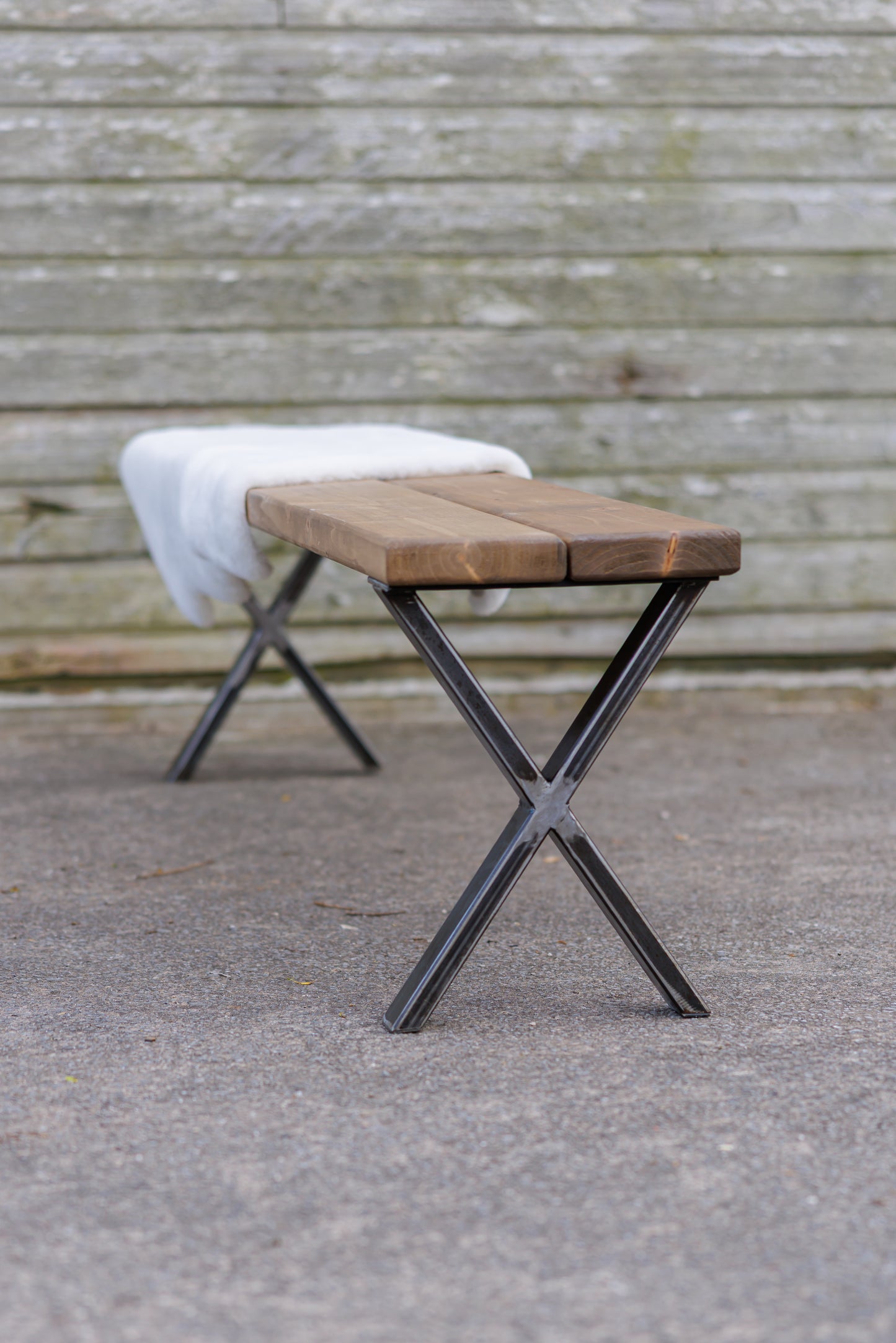 Outdoor Bench | X Style Legs