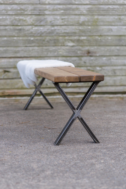 Outdoor Bench | X Style Legs