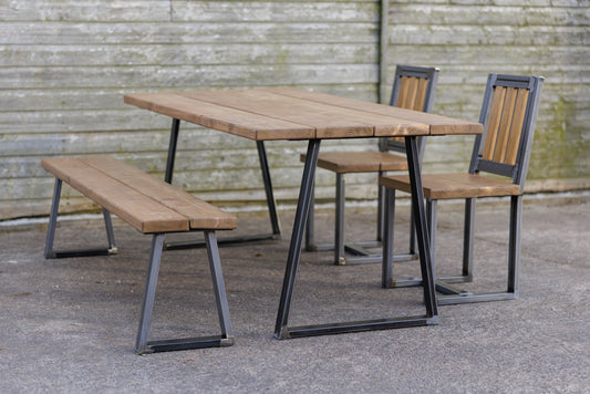 Outdoor Table | Trapeze Style Leg